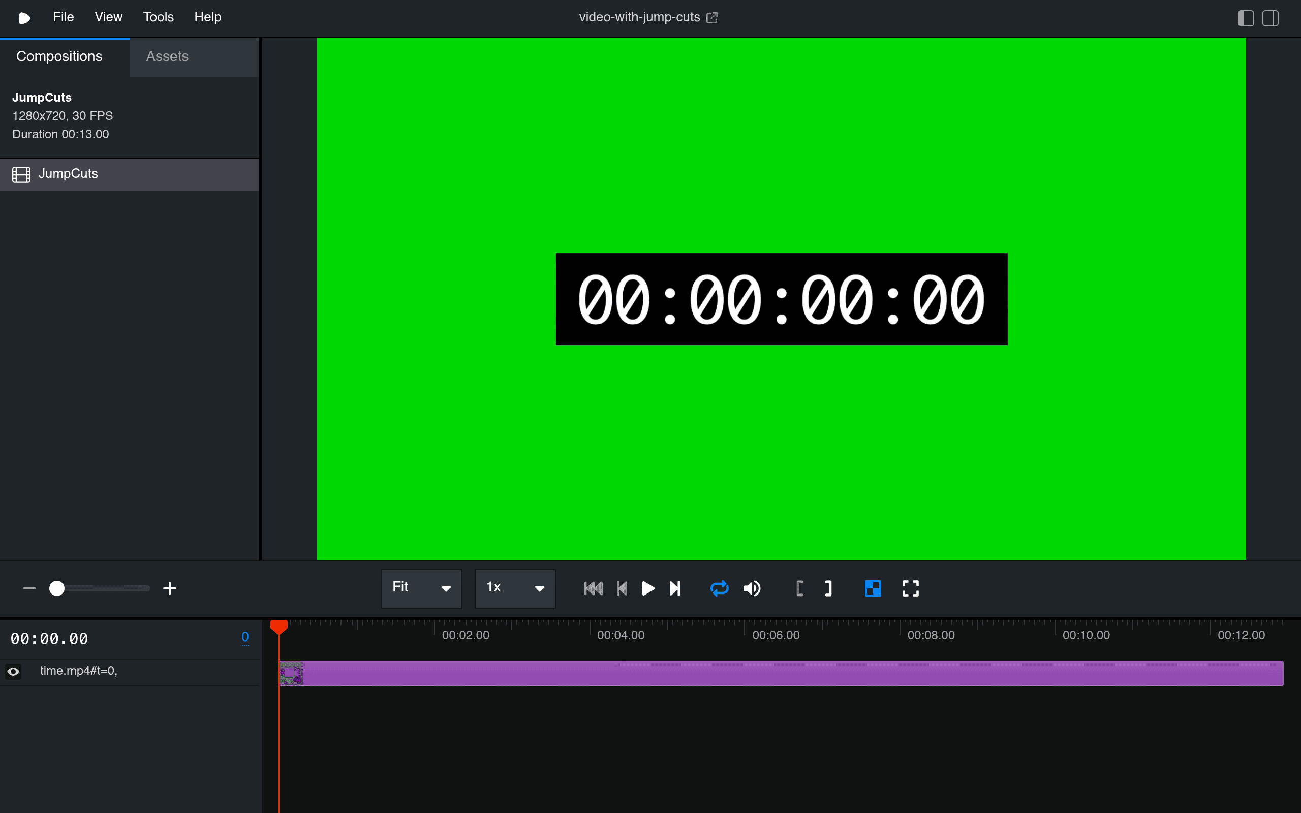 Jump Cuts (no re-mount)