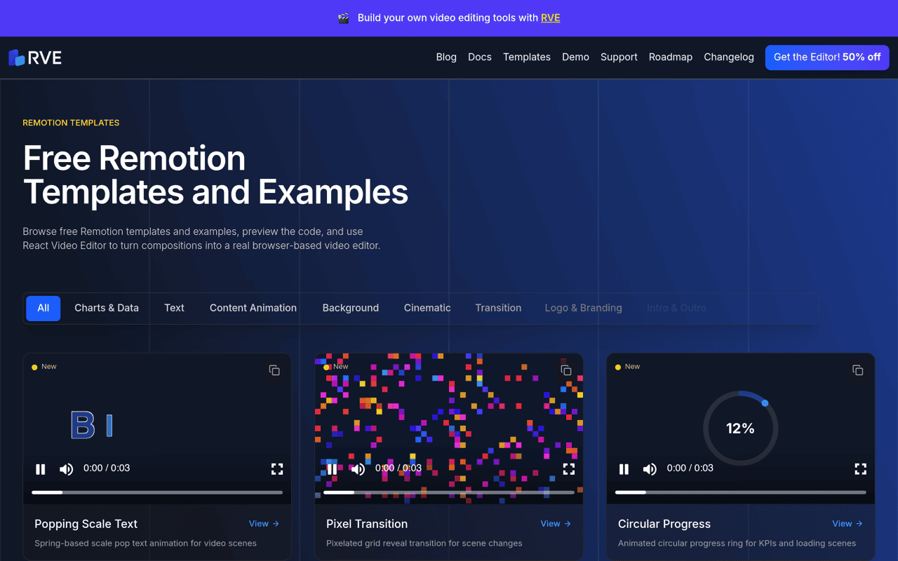 Free Remotion Animations